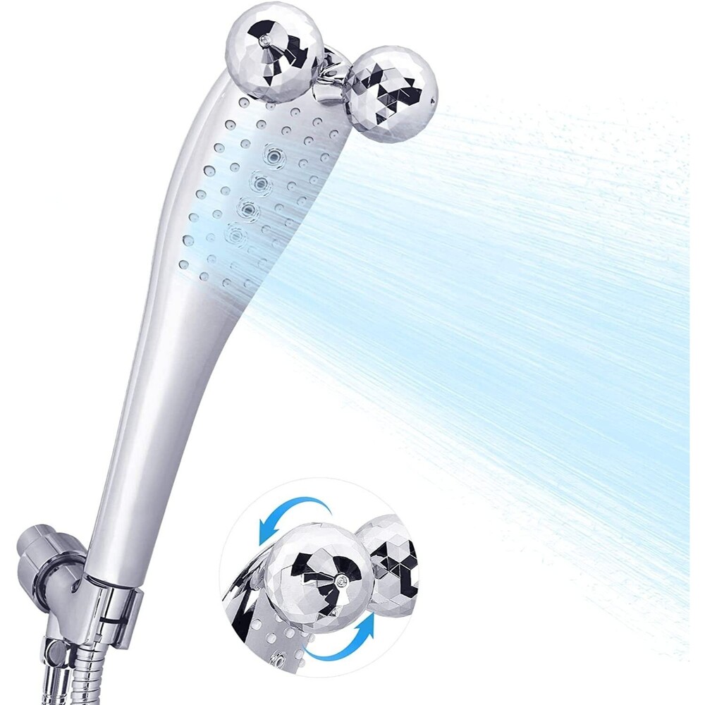 High Pressure Shower Head HandHeld, Massage Shower Head, Extra Long 60in Hose